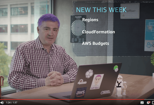 Whats New with AWS Jeff Barr video Week of November 12 2018