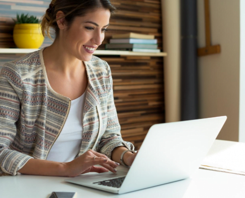 Women at laptop